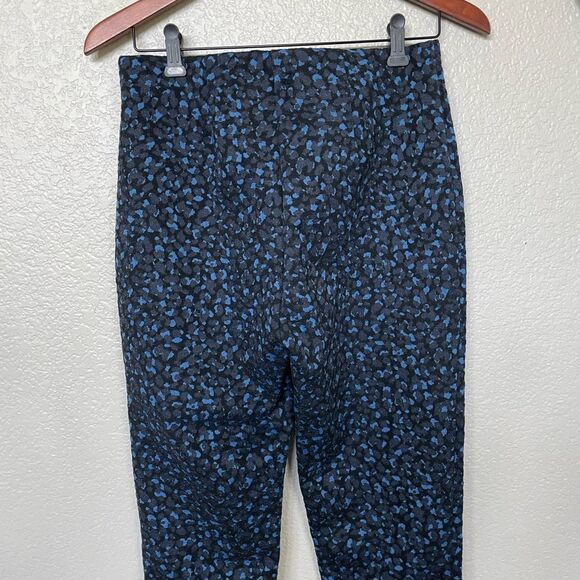 Ann Taylor Blue Leopard Cheetah Leggings Pants S - Picture 3 of 4